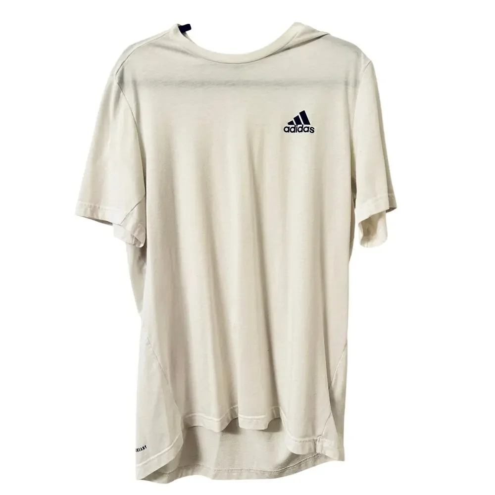 Adidas Essentials T-Shirt Men's Large White Athletic Training Tee